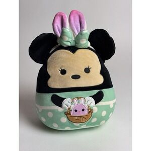 Squishmallow Plush Disney Minnie with Bunny Ears 8" Easter 2024‎ EUC
